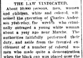 "The Law Vindicated" newspaper clipping
