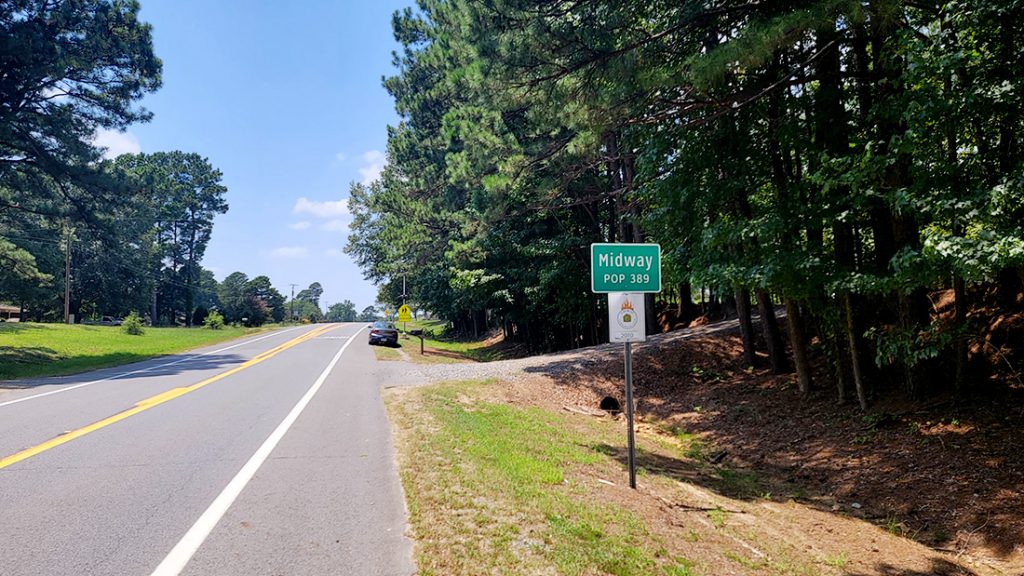 Entering Midway Encyclopedia of Arkansas