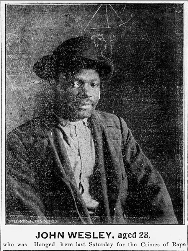 African American man wearing hat in newspaper photo