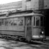 Two-car trolley on tracks