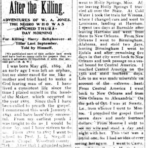 "After the Killing" newspaper clipping