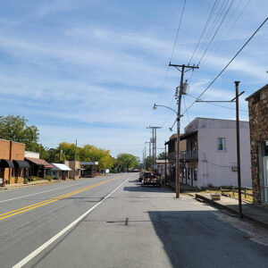 Small town street scene