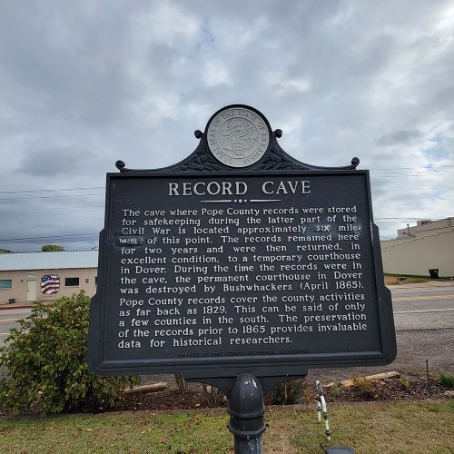 Record Cave Marker Encyclopedia of Arkansas