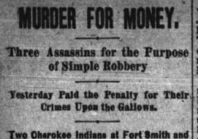 "Murder for Money" newspaper clipping