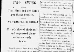 "Two Swing" newspaper clipping