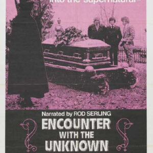 Movie poster featuring people gathered around a coffin at grave site
