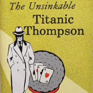 Book cover with man in trench coat
