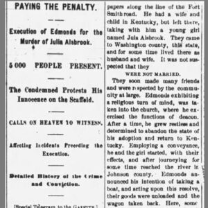 "Paying the Penalty" newspaper clipping