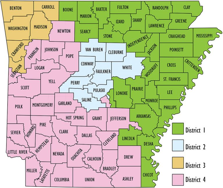 Congressional Districts - Encyclopedia Of Arkansas