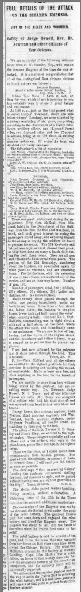 "Full Details of the Attack" newspaper clipping