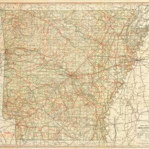 Road map of Arkansas
