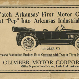 Advertisement for Climber automobiles featuring car with roof retracted